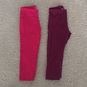 2 pairs workout capri